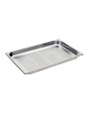 Bacinella contenitore GN 2/1 in acciaio inox con fondo forato - mm 650x530x40h