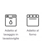 Bacinella contenitore GN 1/1 in acciaio inox con rivestimento antiaderente - mm 530x325x20h