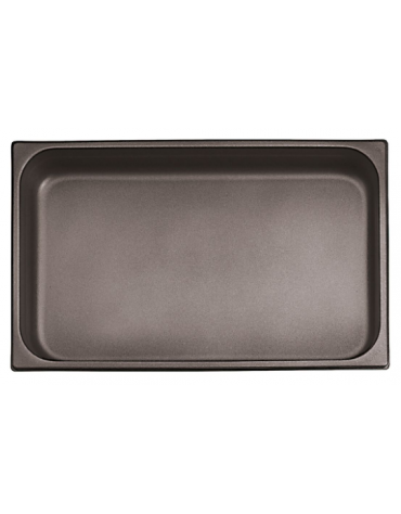 Bacinella contenitore GN 1/1 in acciaio inox con rivestimento antiaderente - mm 530x325x40h