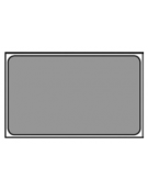 Bacinella contenitore GN 1/1 in acciaio inox con rivestimento antiaderente - mm 530x325x40h