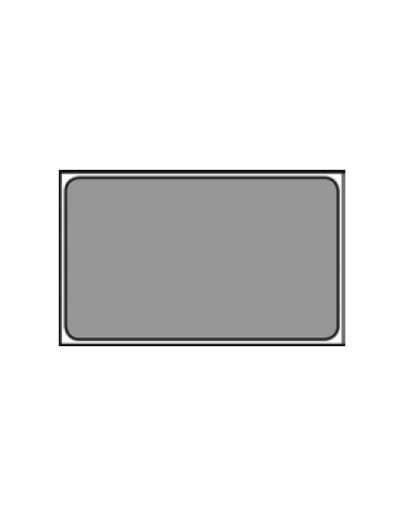 Bacinella contenitore GN 1/1 in acciaio inox con rivestimento antiaderente - mm 530x325x40h