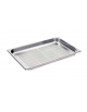 Bacinella contenitore GN 1/1 in acciaio inox con fondo forato - mm 530x325x40h