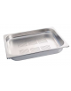 Bacinella contenitore GN 1/2 in acciaio inox con fondo forato - mm 325x265x20h