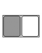 Bacinella contenitore GN 1/2 in acciaio inox con fondo forato - mm 325x265x40h