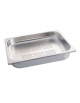 Bacinella contenitore GN 1/2 in acciaio inox con fondo forato - mm 325x265x40h
