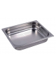 Bacinella contenitore GN 1/2 in acciaio inox con fondo e lati forati - mm 325x265x65h