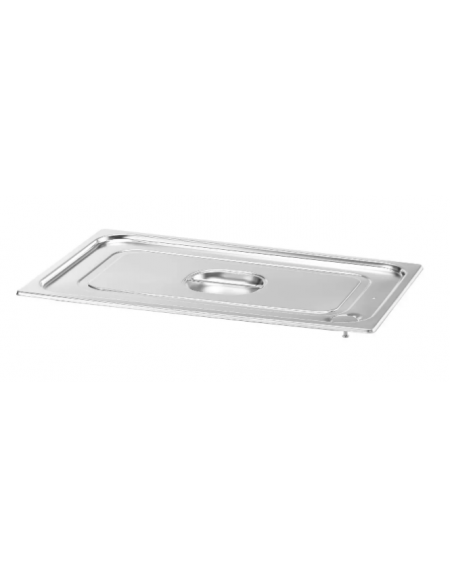Coperchio in acciaio inox per bacinelle GN 1/1 - mm 530x325