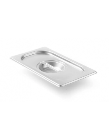 Coperchio in acciaio inox per bacinelle GN 1/4 - mm 265x160