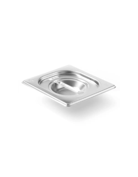 Coperchio in acciaio inox per bacinelle GN 1/6 - mm 176x160
