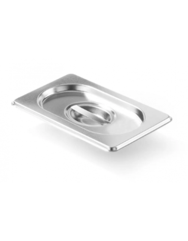 Coperchio in acciaio inox per bacinelle GN 1/9 - mm 176x110