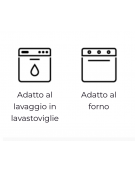 Coperchio in acciaio inox per bacinelle GN 2/3 con spacco mestolo - mm 353x320