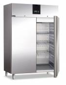 Armadio congelatore ventilato 2 porte -18 / -22°C Lt 1.200 in acciaio inox AISI 304-Classe D-Tropicalizzato - cm 134x87,5x209h
