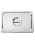 Coperchio in acciaio inox per bacinelle GN 1/1 con guarnizione in silicone - mm 530x325