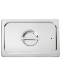 Coperchio in acciaio inox per bacinelle GN 1/1 con guarnizione in silicone - mm 530x325