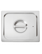 Coperchio in acciaio inox per bacinelle GN 2/3 con guarnizione in silicone - mm 353x320
