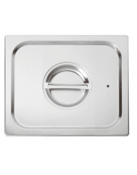 Coperchio in acciaio inox per bacinelle GN 2/3 con guarnizione in silicone - mm 353x320