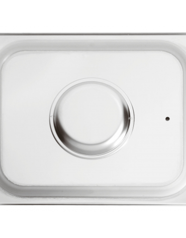Coperchio in acciaio inox per bacinelle GN 1/2 con guarnizione in silicone - mm 325x265