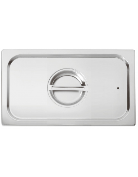 Coperchio in acciaio inox per bacinelle GN 1/3 con guarnizione in silicone