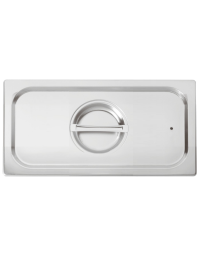 Coperchio in acciaio inox per bacinelle GN 1/3 con guarnizione in silicone