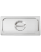 Coperchio in acciaio inox per bacinelle GN 1/4 con guarnizione in silicone - mm 265x160