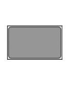 Teglia GN 1/1 in acciaio inox - mm 530x325x40h