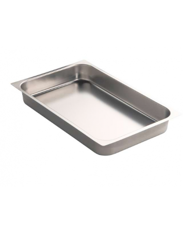Teglia GN 1/1 in acciaio inox - mm 530x325x65h