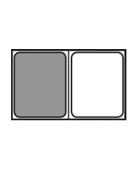 Teglia GN 1/2 in acciaio inox - mm 325x265x40h