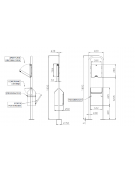 Cestino per la raccolta deiezioni canine da Lt 30 con dispenser per sacchetti igienici incluso - cm 42x180h