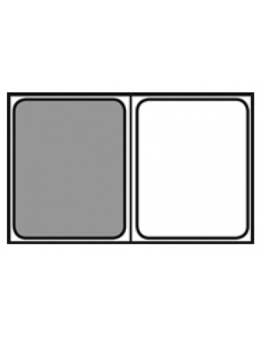 Teglia GN 1/2 in acciaio inox con rivestimento antiaderente - mm 325x265x65h