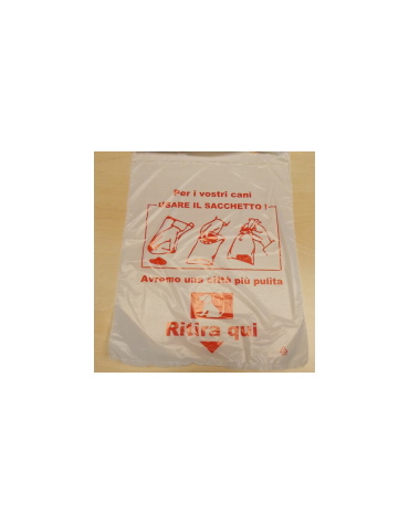 Ricarica sacchetti da 100 pz - quantità minima 3000 pz - per cod. DN35649 - DN35650 - DN35086
