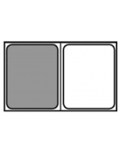 Teglia GN 1/2 in alluminio - mm 325x265x20h