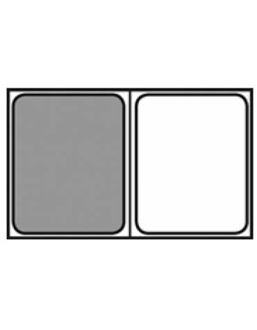 Teglia GN 1/2 in alluminio con rivestimento antiaderente - mm 325x265x40h