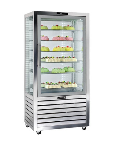 Vetrina esposizione pasticceria/gelateria no-frost cm.90x62x186h