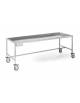 Barella portasalme inox AISI 304 - Portata Kg 200 - cm 214x70x110h - n° 4 Ruote ( di cui 2 frenanti )