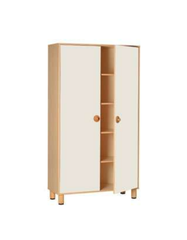 ARMADIO PER SCUOLA IN LEGNO A DUE ANTE COLORATE CM 105x41x190h - CONFORME AI CAM
