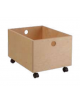 CASSETTO GRANDE LEGNO SU RUOTE - cm 49x38x26h - CONFORME AI CAM