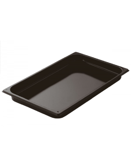 Teglia GN 1/1 smaltata in acciaio - capacità litri 2,5 - mm 530x325x20h