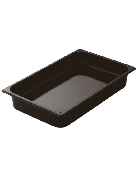 Teglia GN 1/1 smaltata in acciaio - capacità litri 9 - mm 530x325x65h