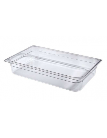Bacinella contenitore GN 1/1 in policarbonato - capacità lt. 19,5 - mm 530x325x150h