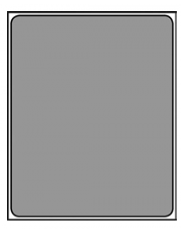 Bacinella contenitore GN 2/1 in policarbonato - capacità lt. 42 - mm 650x530x150h