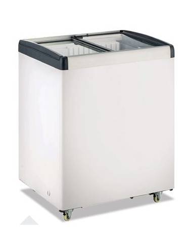 Frigo/Congelatore statico a pozzo vetro piatto scorrevole - Temperatura 0°C/+10°C oppure -18°C/0°C-cm 83,4x65,3x90h