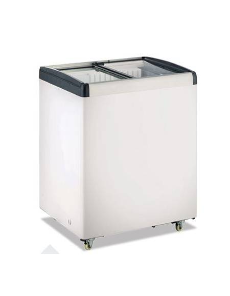 Frigo/Congelatore statico a pozzo vetro piatto scorrevole - Temperatura 0°C/+10°C oppure -18°C/0°C-cm 83,4x65,3x90h