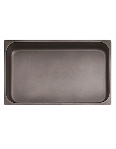 Teglia GN 1/1 in acciaio inox con rivestimento antiaderente - mm 530x325x20h