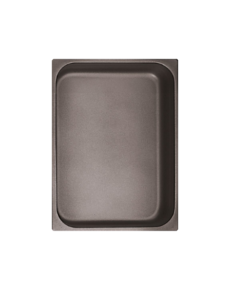 Teglia GN 1/2 in acciaio inox con rivestimento antiaderente - mm 325x265x40h