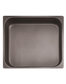 Teglia GN 2/3 in alluminio con rivestimento antiaderente - mm 353x320x65h