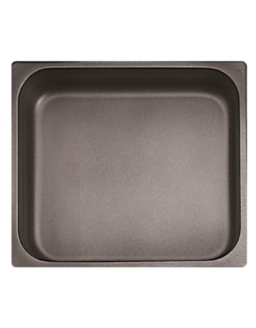 Teglia GN 2/3 in alluminio con rivestimento antiaderente - mm 353x320x65h