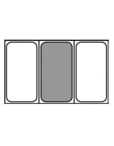 Bacinella contenitore GN 1/3 in policarbonato - capacità lt. 2,4 - mm 325x180x65h