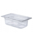Bacinella contenitore GN 1/4 in policarbonato - capacità lt. 2,5 - mm 265x160x100h