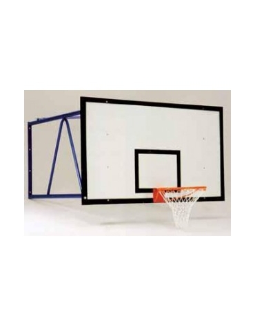 Impianto basket fisso per parete sbalzo cm.185