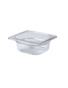 Bacinella contenitore GN 1/6 in policarbonato - capacità lt. 1 - mm 176x160x65h